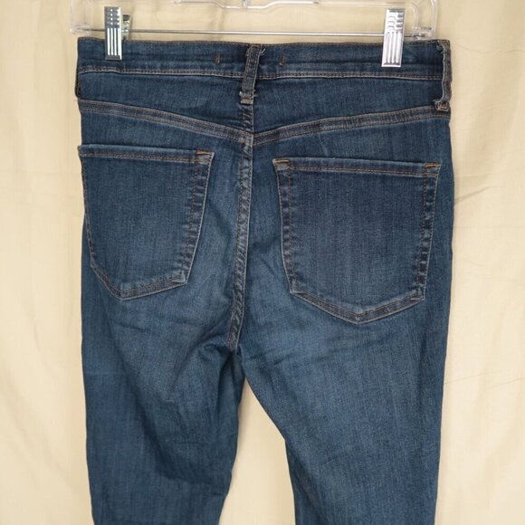 Free People Skinny Jeans Dark Wash Distressed Stretch Urban Outfitters Size 27 - Picture 6 of 11